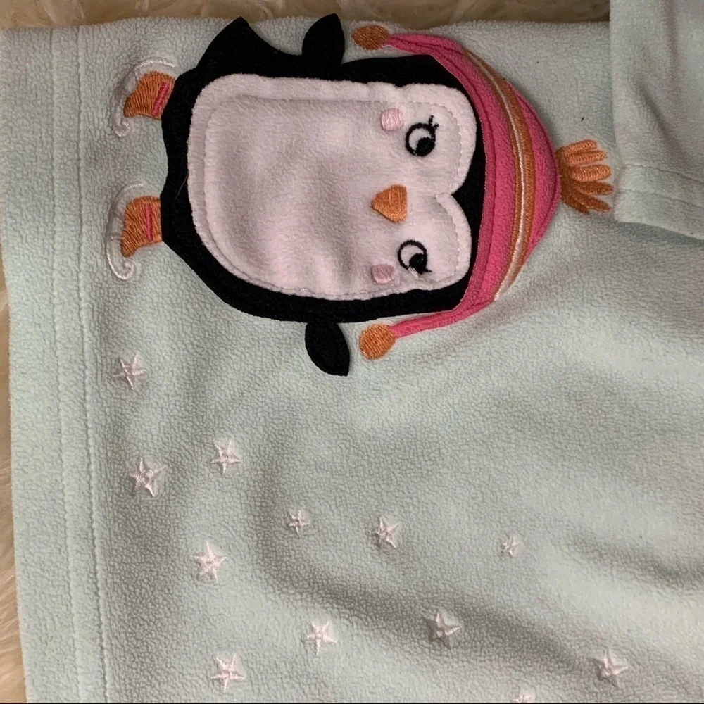 Carter’s fleece mint baby doll penguin top girls 5